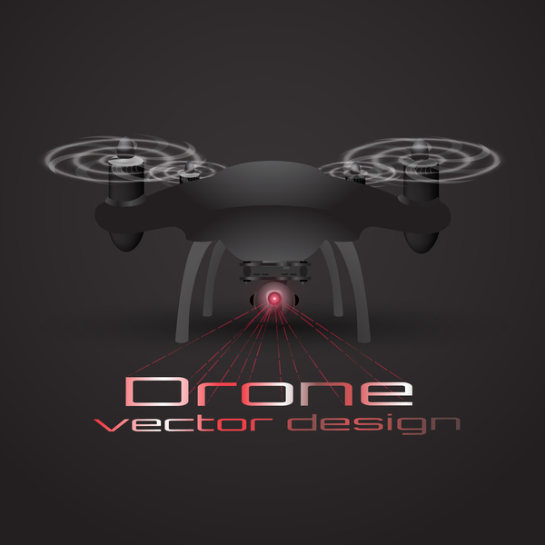 Drone poster design vectors 05  