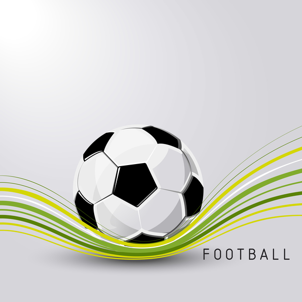 Football soccer ball sport vecteur abstrait illustration  