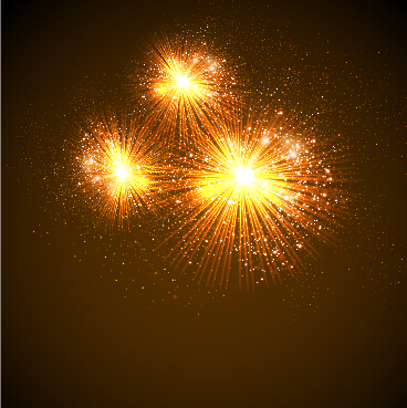 Holiday multicolor firework background vector 03  