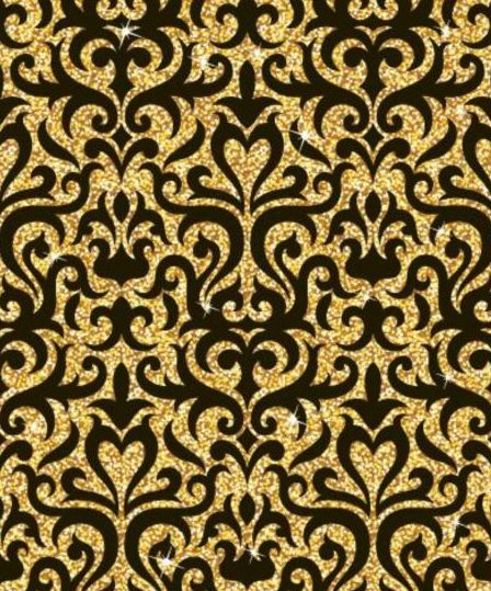 Luxe gouden decor patroon vectoren set 08  
