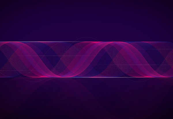 Scroll wavy abstract background vector 02  