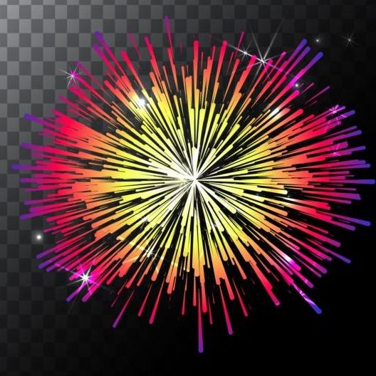 Shining holiday fireworks vector 01  