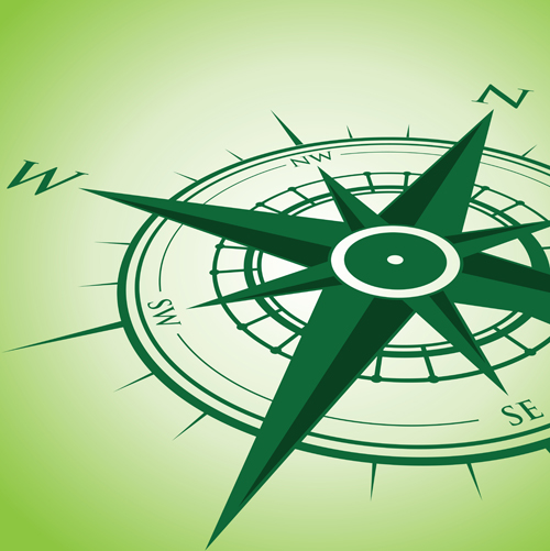 Vector compass background design material 07  