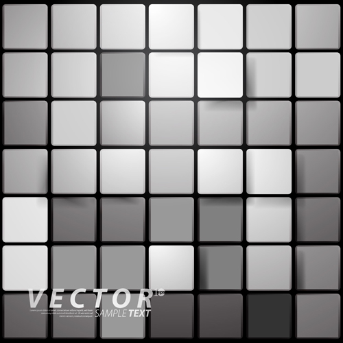 3D squares with background design vector 01  
