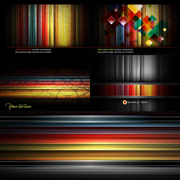 Black stripes background Vector  