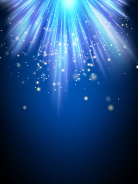 Blue light rays illustration vector 02  