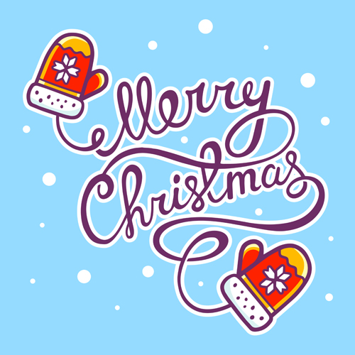 Cartoon styles christmas elements deisng vector 03  