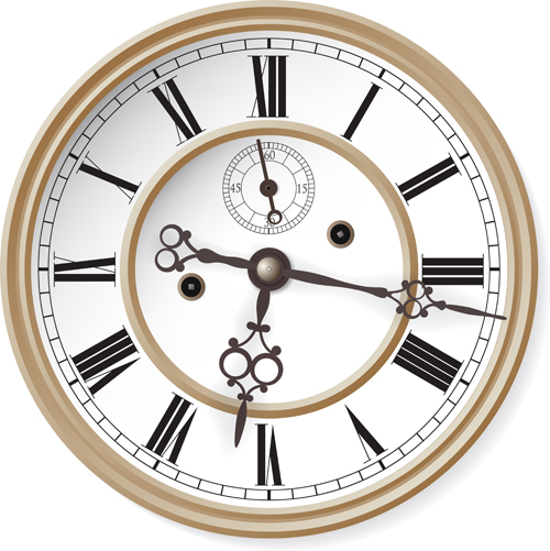 Different Clock design vector 05  