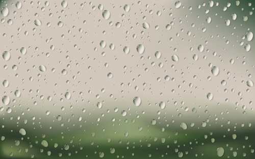 Crystal clear raindrop vector background  