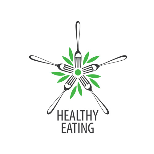 Healthy eating logo design vector set 14  