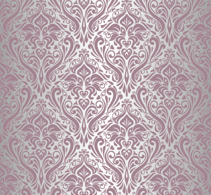 Purple floral ornament pattern backgrounds vector 05  