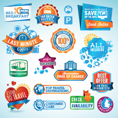 Various sale Stickers and labels design vector 04  