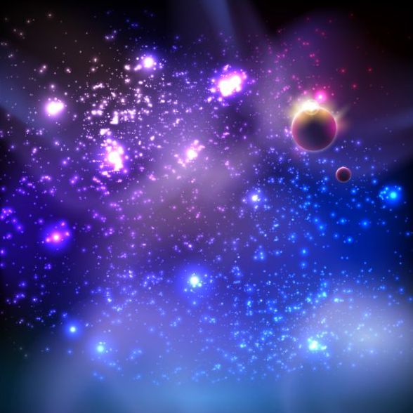 Universe background design vectors  