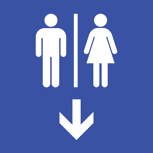 Vector toilet sign man and woman design 09  