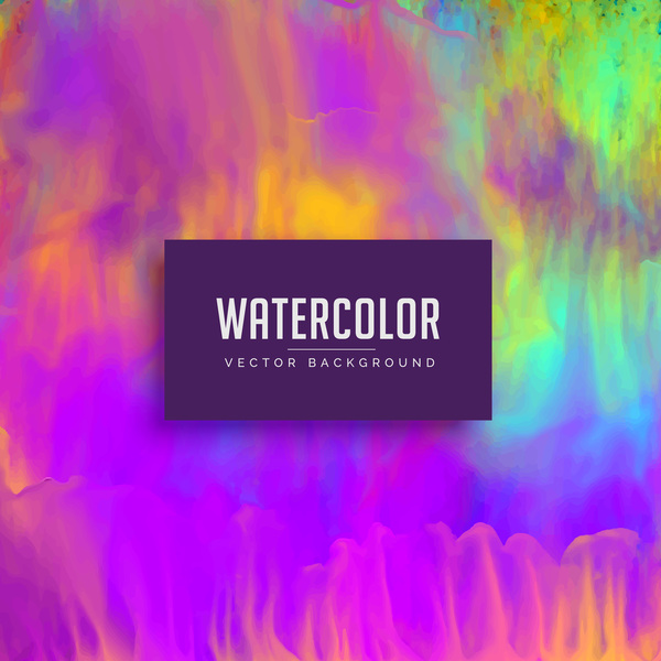 Watercolor art background vector material 01  