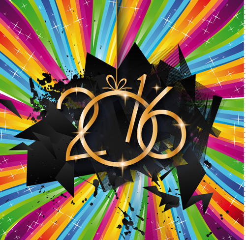 2016 new year creative background design vector 21  