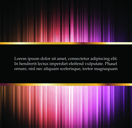 Bright glowing lines vector background 07  