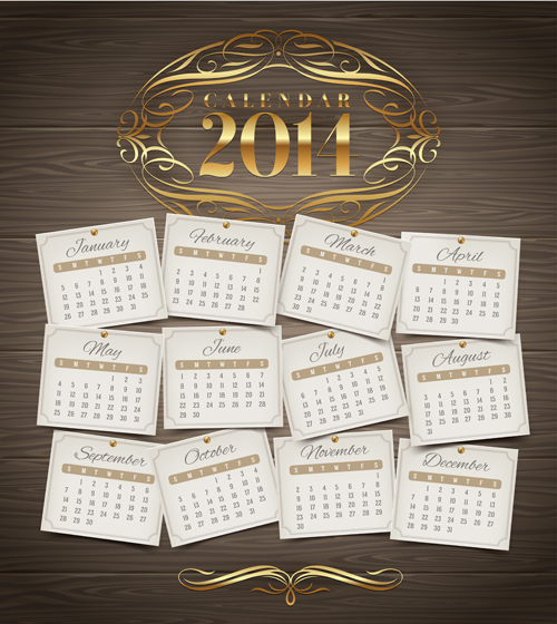 カレンダー 2014年ベクトル膨大なコレクション 39  
