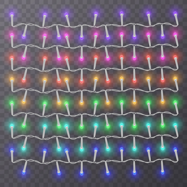 Ampoule colorée décor illustration vecteur 10  