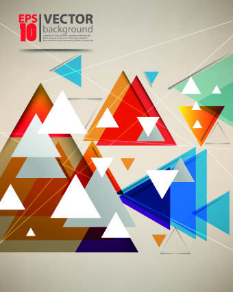 Farbigen Dreieck modernen Hintergrund Vektor  