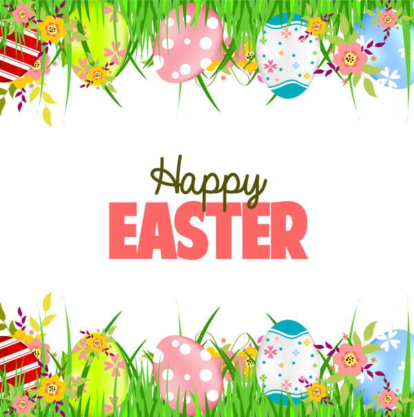 Happy easter backgorund illustration vector  