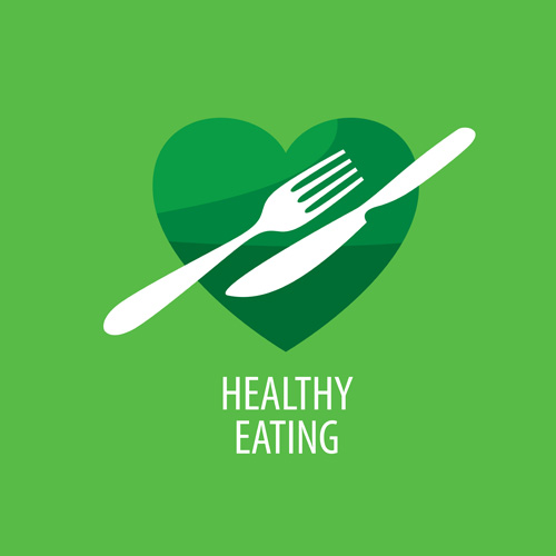 Healthy eating logo design vector set 13  