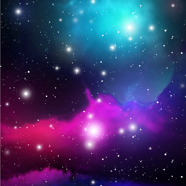 Mysterious space background art vectors 02  