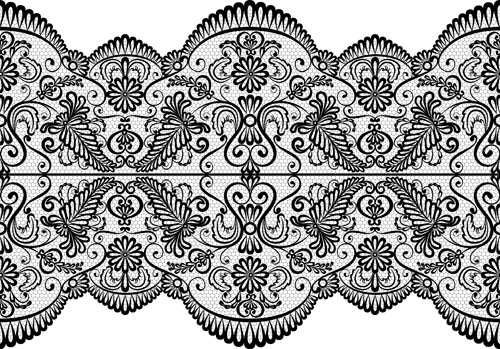 Old lace ornament background art 01  