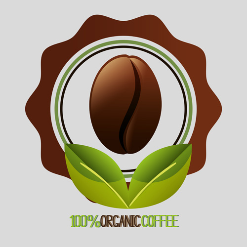 Organic coffee logos desgin vector 02  