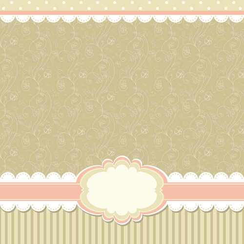 Baby frame backgrounds vector 04  