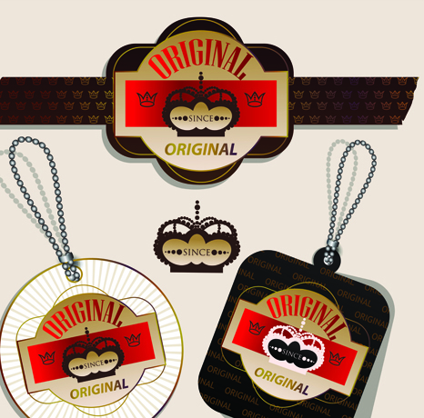 superior quality badges, labels and tags elements vector 05  