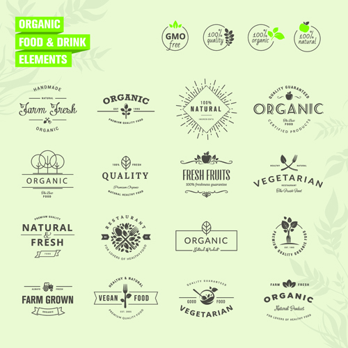 Simple badges and labels elements design vector 02  