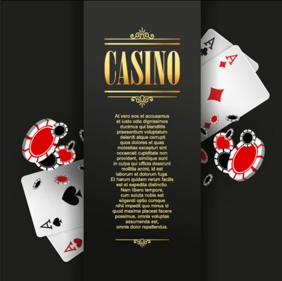 Vector Casino-Spiele Hintergrund Grafik 02  