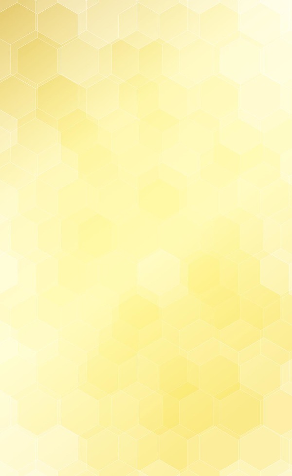黄色の六角形の背景のベクトル  