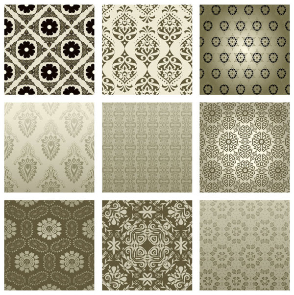 Exquisite Decorative pattern background 02 vector  