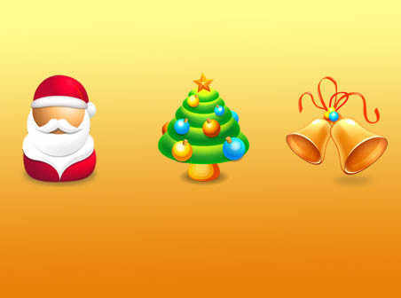 Merry Christmas icons  