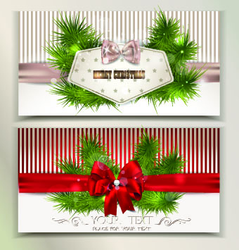 2014 christmas pine needles with bow cards 01  