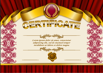 Vector certificate template exquisite vector 09  