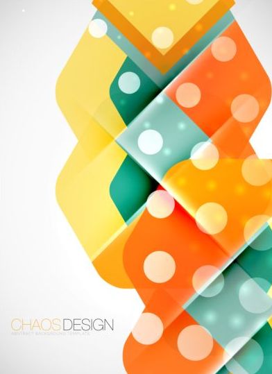 Chaos abstract background template vector 04  