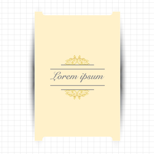 Creative greeting card for your text vector 01  