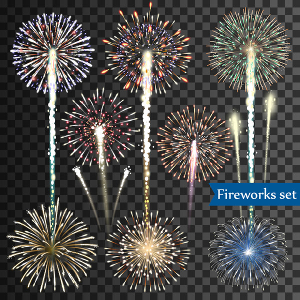 Fireworks illustration design vector  