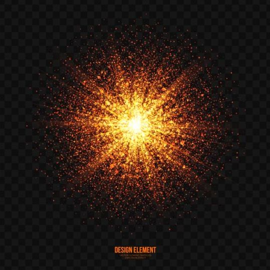 Glühende Partikelexplosionseffekte Hintergrundvektor 03  