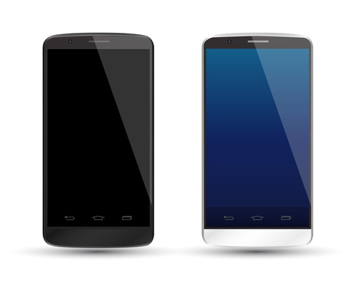 Modern phone template vector material  