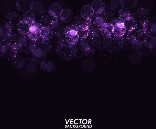 Purple Light Circle Traumhintergrund Vektor 01  