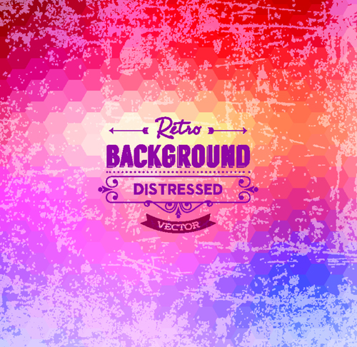 Retro and grunge style background art vector 05  