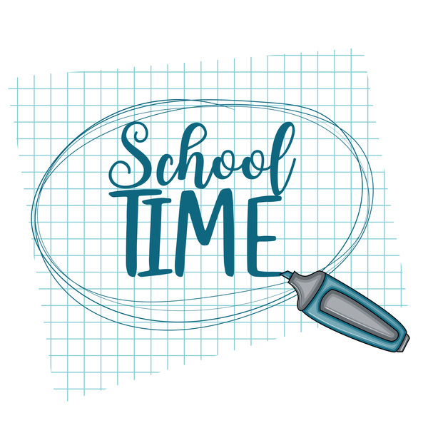 School time background vector 02  