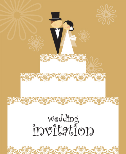 Set of Wedding Invitation cards design vector 01  