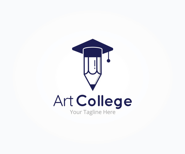 vecteur de logos art collège  