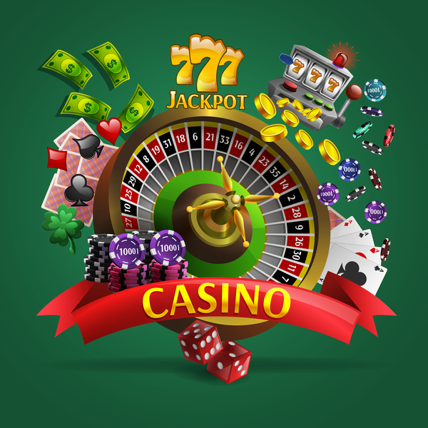 Casino Hintergrund Design Vektor  