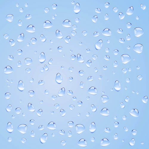 Transparent water drops design background vector 05  